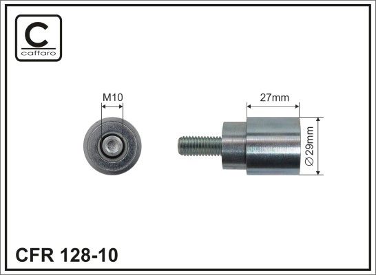 Kreipiantysis skriemulys, paskirstymo diržas CAFFARO 128-10