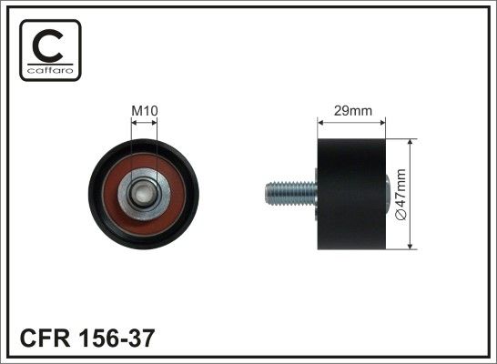 Kreipiantysis skriemulys, paskirstymo diržas CAFFARO 156-37