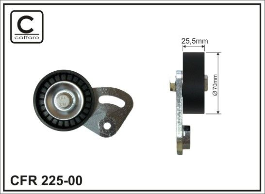 Belt Tensioner, V-ribbed belt CAFFARO 225-00