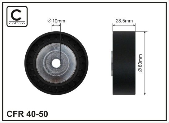 Kreipiantysis skriemulys, V formos rumbuotas diržas CAFFARO 40-50