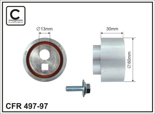 Įtempiklio skriemulys, paskirstymo diržas CAFFARO 497-97