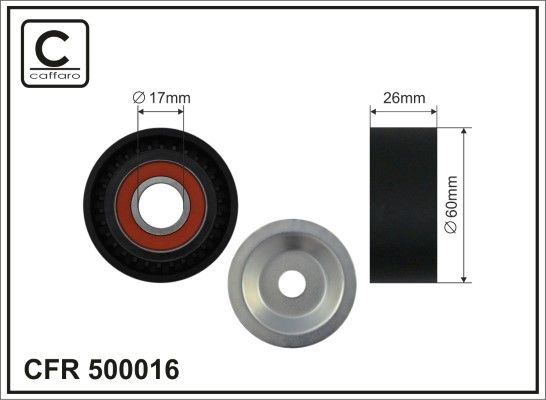 Tensor da correia do alternador CAFFARO 500016