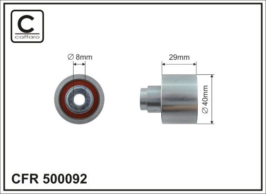 Kreipiantysis skriemulys, paskirstymo diržas CAFFARO 500092