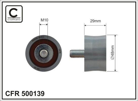 Kreipiantysis skriemulys, paskirstymo diržas CAFFARO 500139