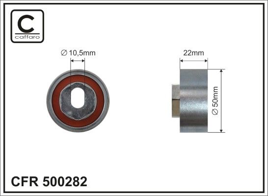 Kreipiantysis skriemulys, paskirstymo diržas CAFFARO 500282