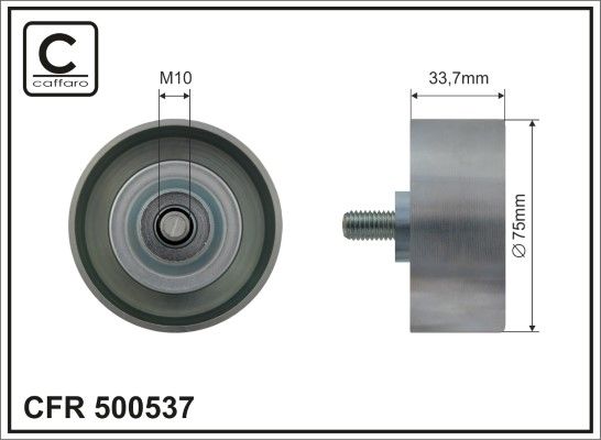 Kreipiantysis skriemulys, V formos rumbuotas diržas CAFFARO 500537