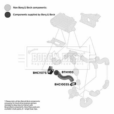 Шланг подачі наддувального повітря BORG & BECK BTH1103