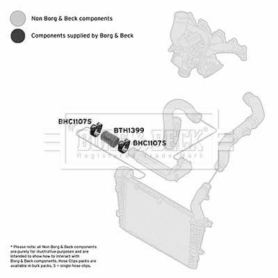 Шланг подачі наддувального повітря BORG & BECK BTH1399