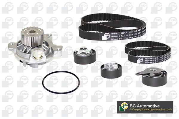 Water Pump & Timing Belt Kit BGA TB9604CPK