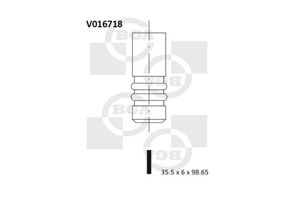 Впускний клапан BGA V016718