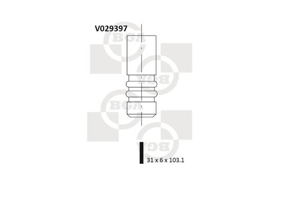 Intake Valve BGA V029397