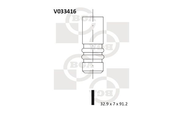 Angos vožtuvas BGA V033416