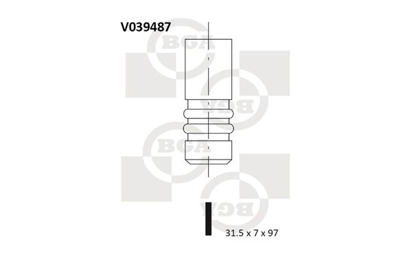 Angos vožtuvas BGA V039487