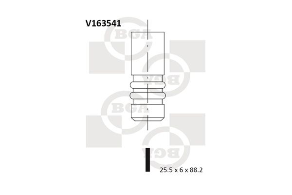 Випускний клапан BGA V163541