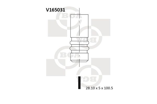 Angos vožtuvas BGA V165031