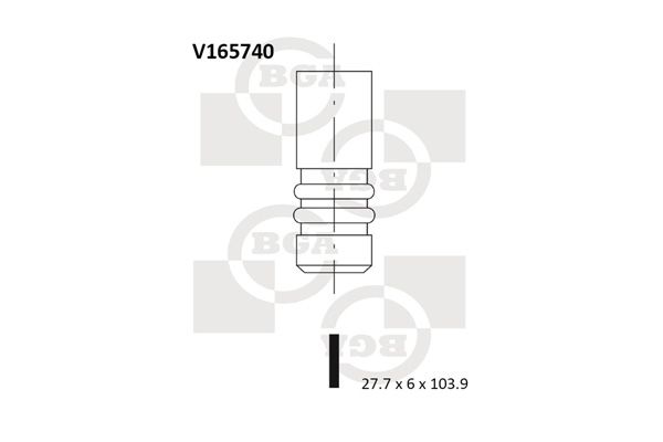 Intake Valve BGA V165740