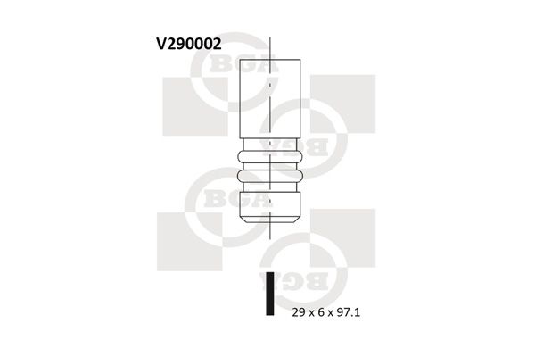 Впускний клапан BGA V290002