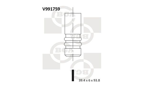 Впускний клапан BGA V991759