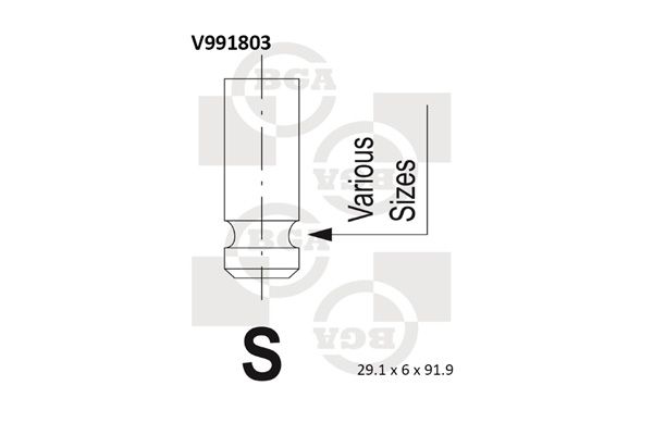 Įvado vožtuvas BGA V991803