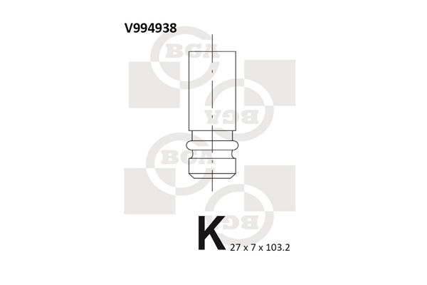 Exhaust Valve BGA V994938