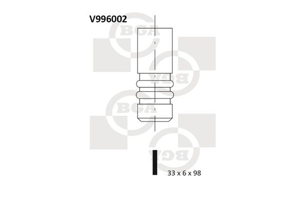 Válvula de admissão BGA V996002