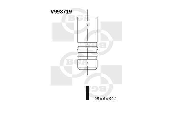 Випускний клапан BGA V998719