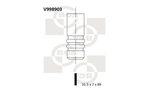 Випускний клапан BGA V998903