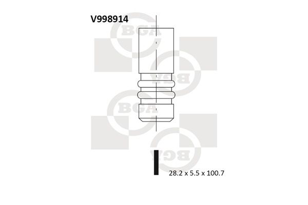 Intake Valve BGA V998914