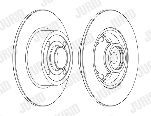 Stabdžių diskas JURID 562376J-1