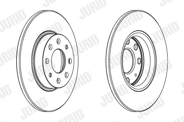 Stabdžių diskas JURID 563020JC