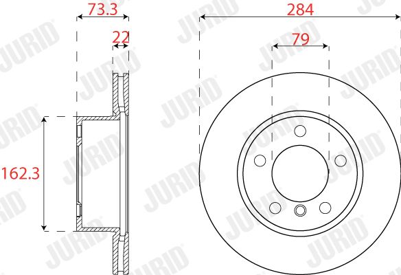 Brake Disc JURID 563322JC