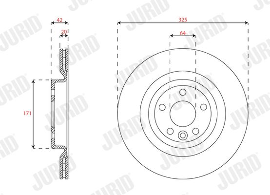 Brake Disc JURID 563639JC