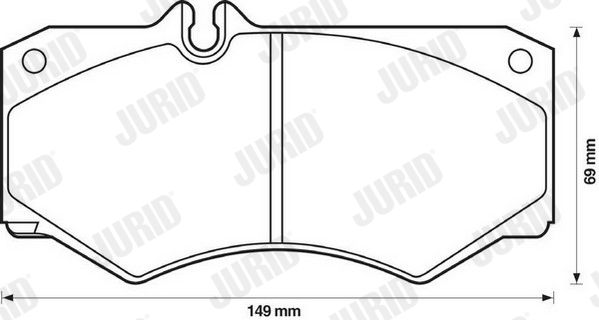 Brake Pad Set, disc brake JURID 571272J