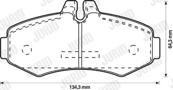 Brake Pad Set, disc brake JURID 571946J