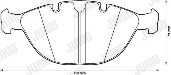 Brake Pad Set, disc brake JURID 571993J