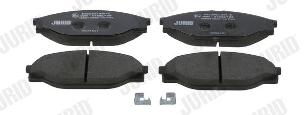 Комплект гальмівних накладок, дискове гальмо JURID 572378J