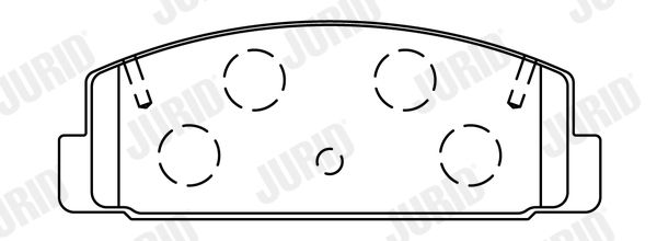 Brake Pad Set, disc brake JURID 572490J