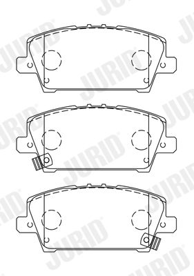 Brake Pad Set, disc brake JURID 572579J