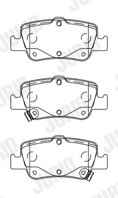 Brake Pad Set, disc brake JURID 572601J