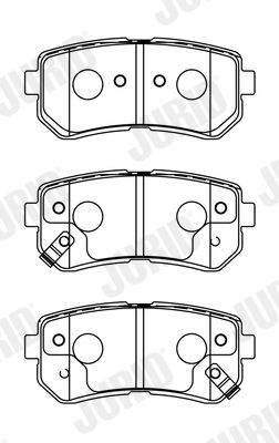 Brake Pad Set, disc brake JURID 572604J