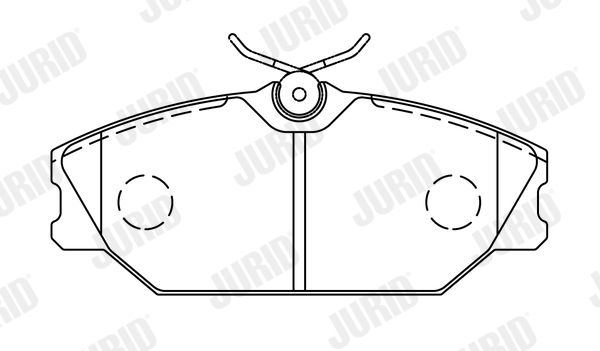 Brake Pad Set, disc brake JURID 573008J