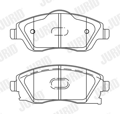 Brake Pad Set, disc brake JURID 573011J