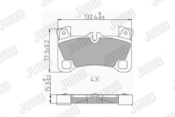 Brake Pad Set, disc brake JURID 573339J