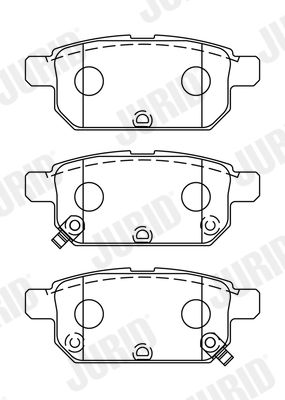 Brake Pad Set, disc brake JURID 573384J