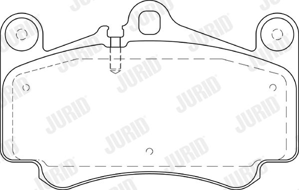 Brake Pad Set, disc brake JURID 573645J