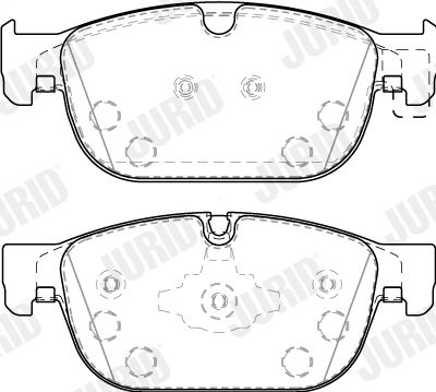 Brake Pad Set, disc brake JURID 573859J