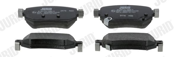 Brake Pad Set, disc brake JURID 573917J