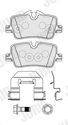 Brake Pad Set, disc brake JURID 574018J