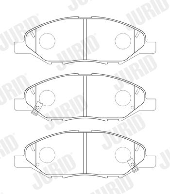 Brake Pad Set, disc brake JURID 574049J