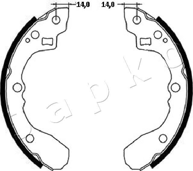 Brake Shoe Set JAPKO 55398